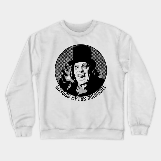 Lon Chaney in classic horror movie London After Midnight Crewneck Sweatshirt by RCDBerlin